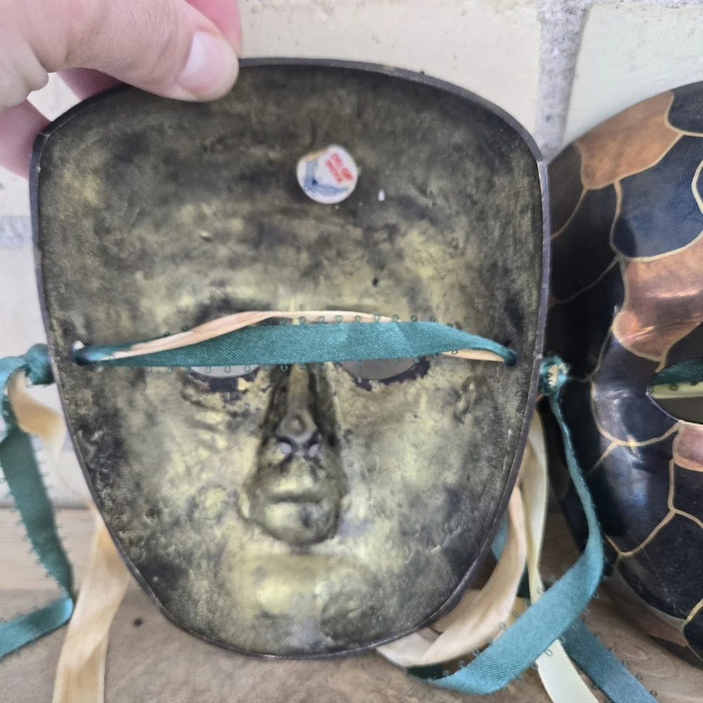 Vintage Brass Masks - Picture 4 of 8